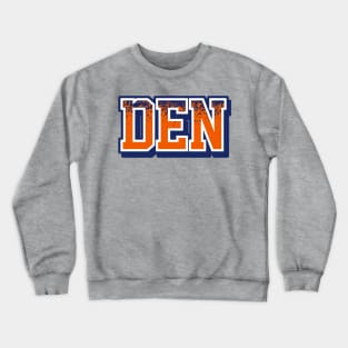 Denver Football Retro Sports Letters Crewneck Sweatshirt